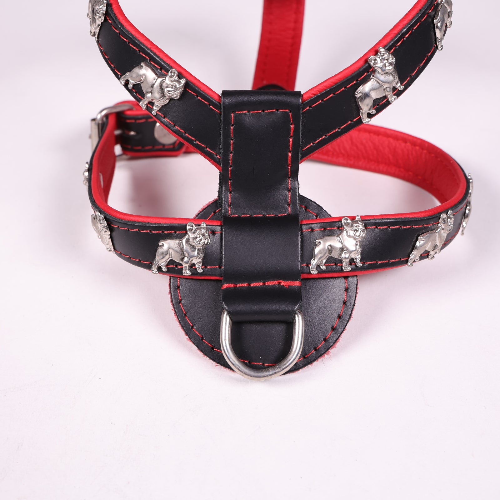 Geschirr Franz. Bulldogge Rot