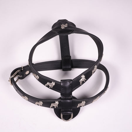 Geschirr Franz. Bulldogge Schwarz