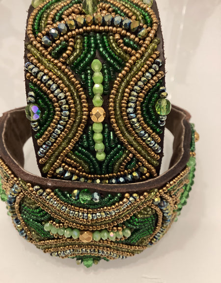 Massai-Windhundhalsband Green Dream