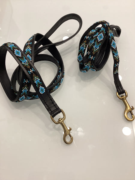 Massai-Hundeleine Ombima Turquoise