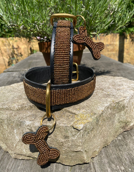 Massai-Hundehalsband Copper