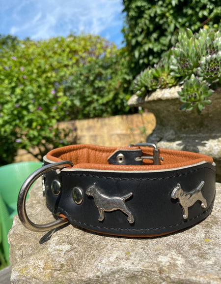 Hundehalsband Bullterrier Schwarz