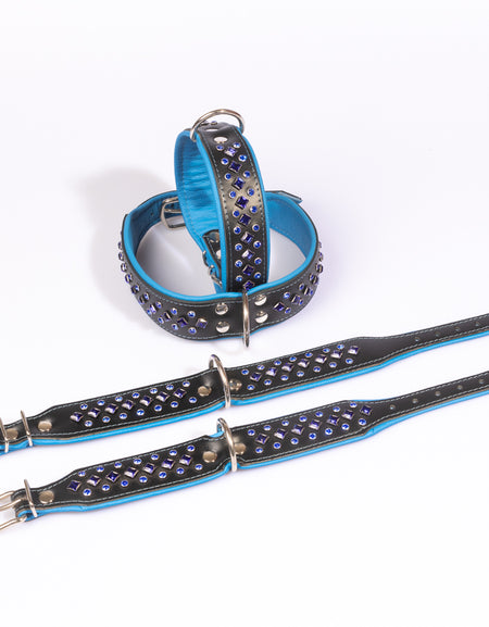 Halsband Luce Schwarz/Blau